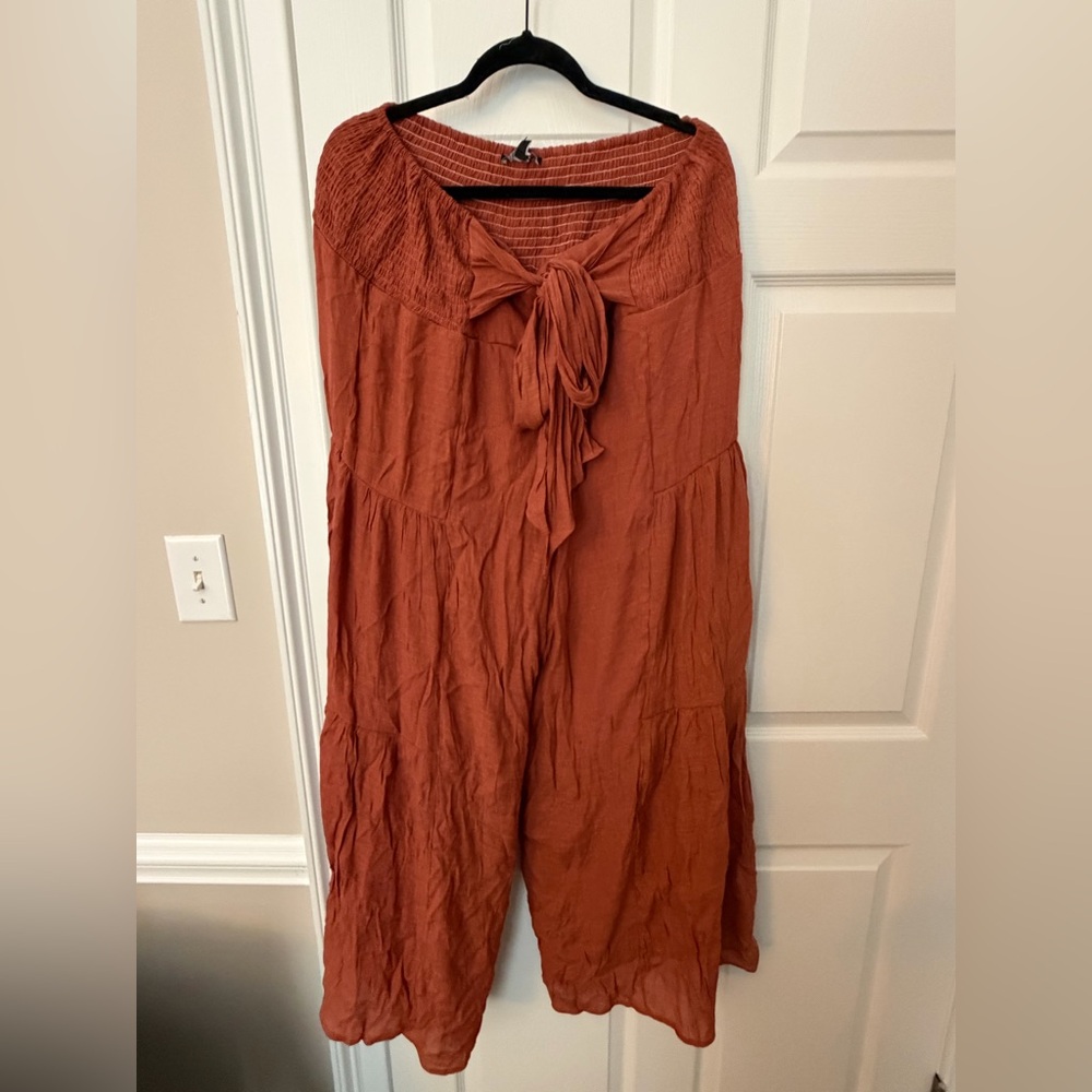 Fashion Nova Rust Pantsuit - Picture 2 of 3